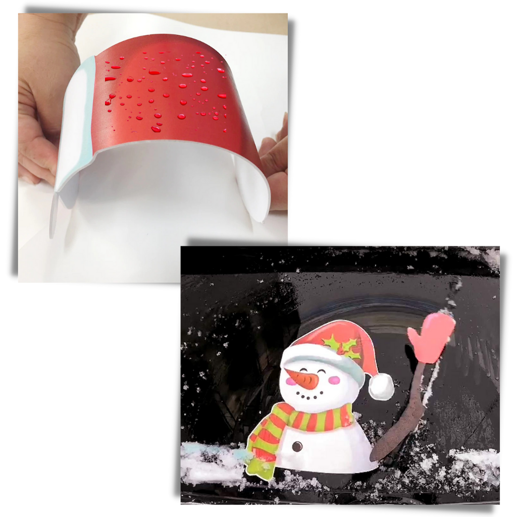 Autocollant de Noël pour essuie glace