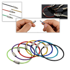 Lot de porte-clés en fil métallique flexible