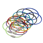 Lot de porte-clés en fil métallique flexible