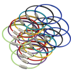 Lot de porte-clés en fil métallique flexible