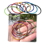 Lot de porte-clés en fil métallique flexible