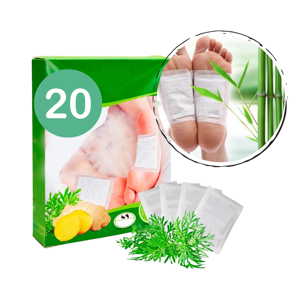Patches naturels detoxifiants pour pieds (20pcs)