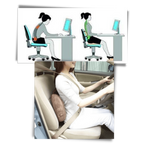 Coussin de siège double pour les fesses