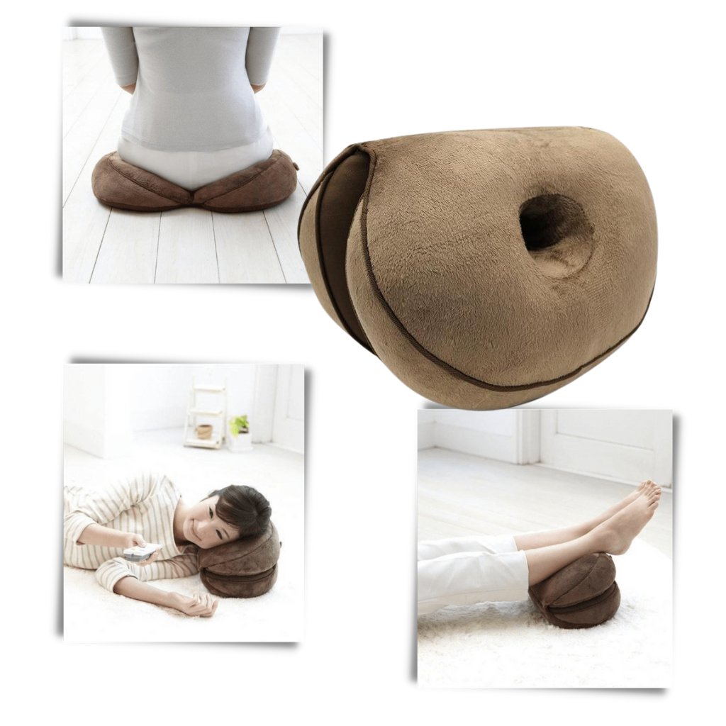 Coussin de siège double pour les fesses