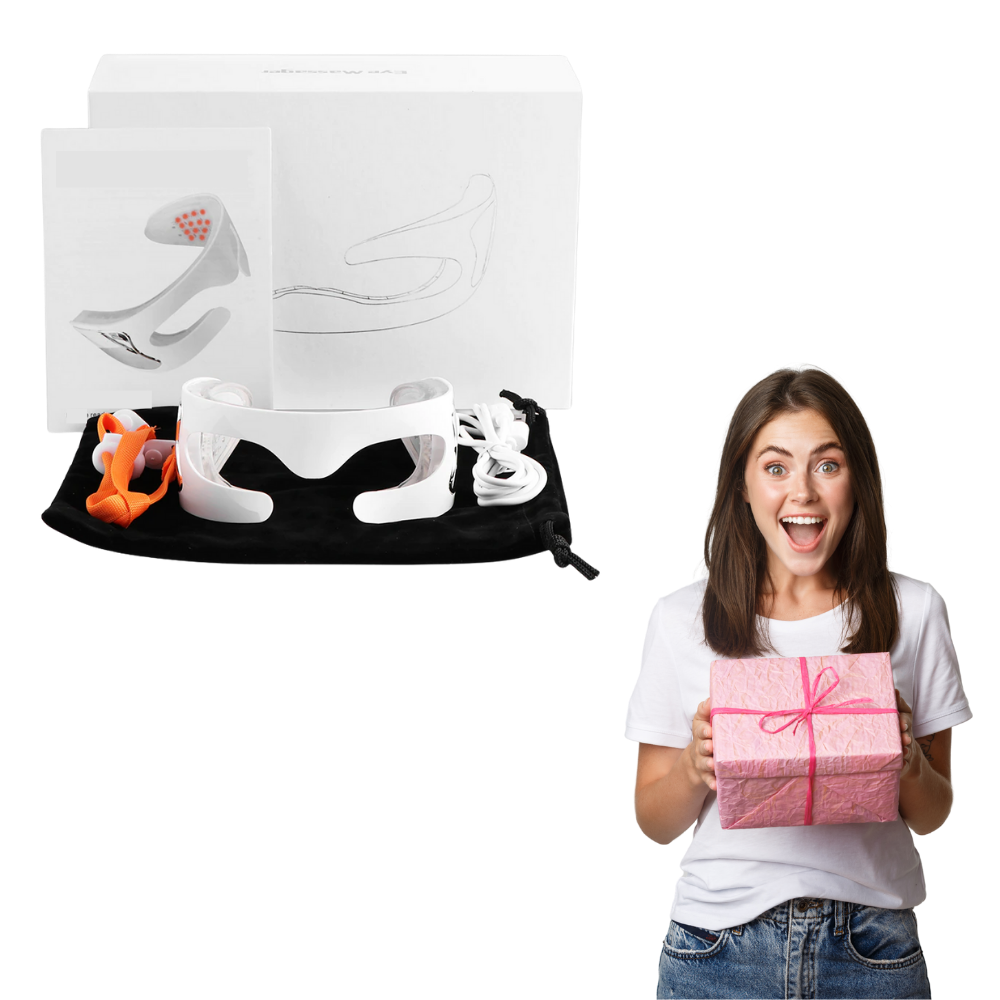 Masque de massage pour les yeux avec LED pour éliminer les rides