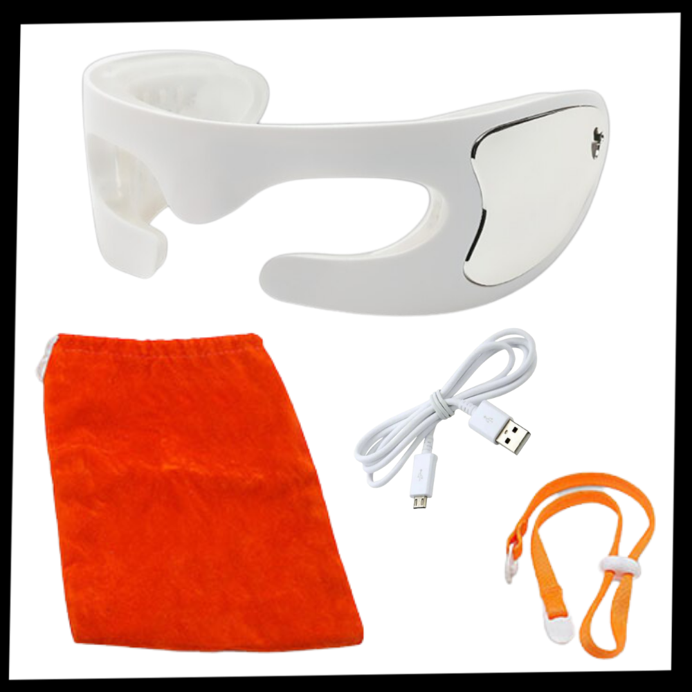 Masque de massage pour les yeux avec LED pour éliminer les rides