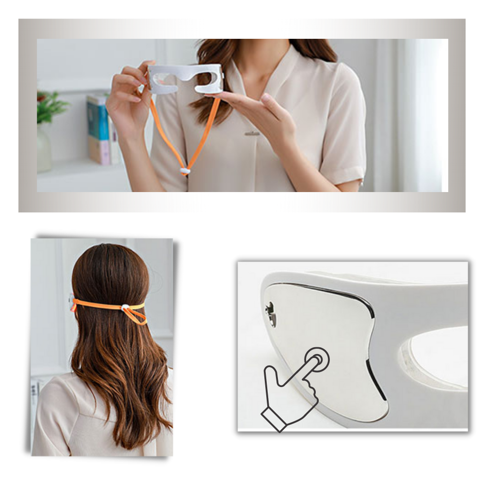 Masque de massage pour les yeux avec LED pour éliminer les rides
