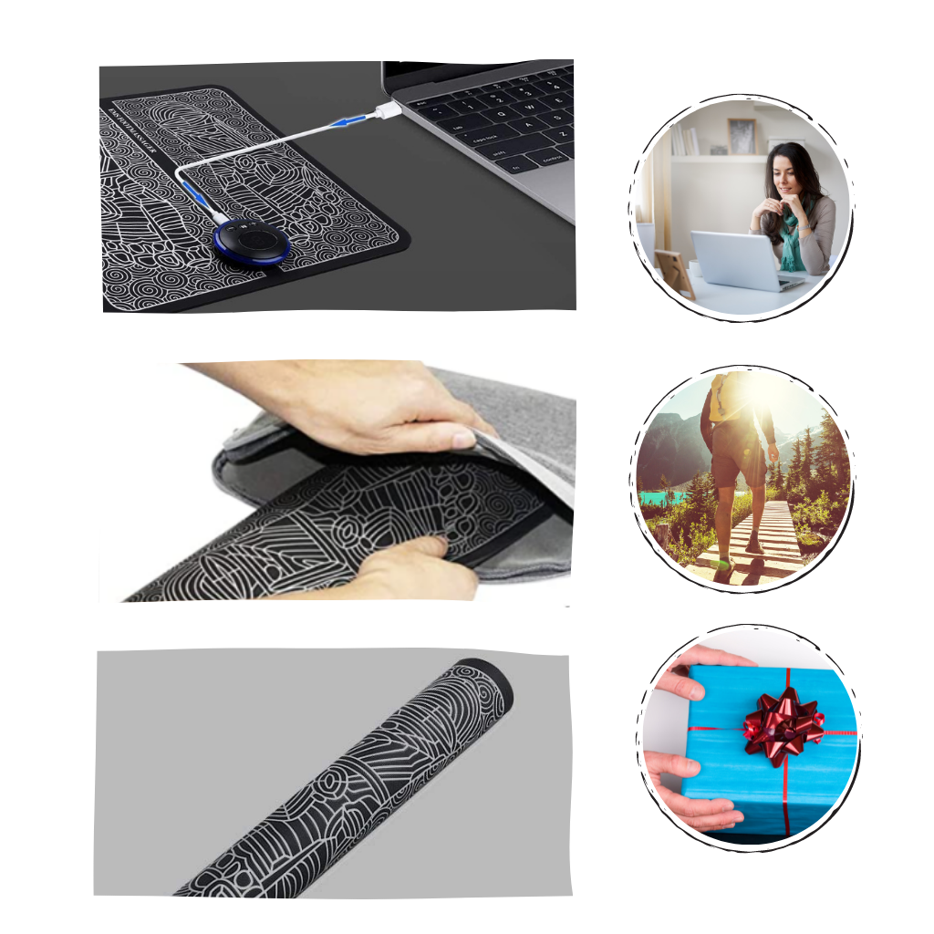 Tapis masseur de pieds électrique EMS