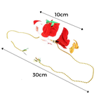 Décoration électrique en forme de Père Noël qui escalade