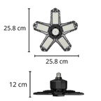 Lumière de garage avec 5 panneaux pliables