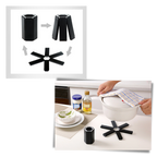 Support de récipients pliable et hexagonal