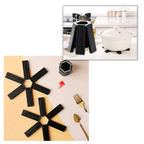 Support de récipients pliable et hexagonal