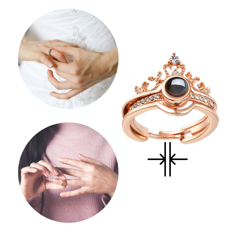 Belle bague "Je t'aime" en 100 langues