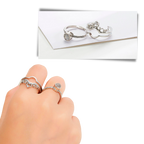 Belle bague "Je t'aime" en 100 langues