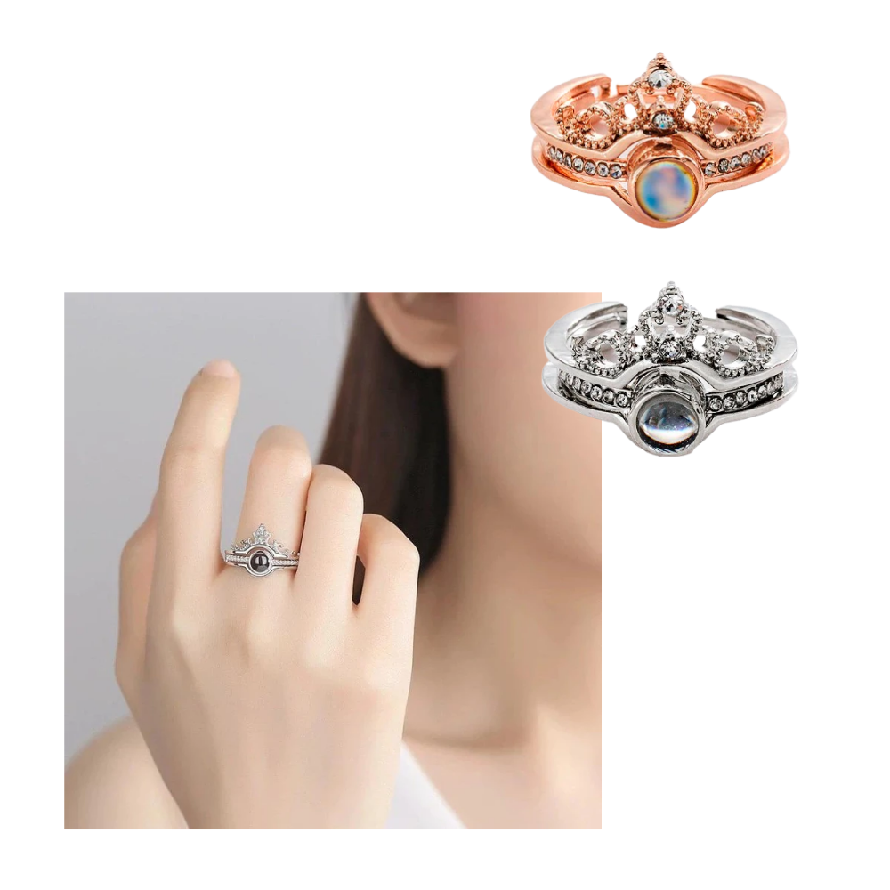 Belle bague "Je t'aime" en 100 langues