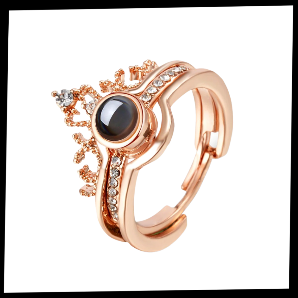 Belle bague "Je t'aime" en 100 langues