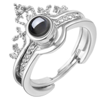 Belle bague "Je t'aime" en 100 langues