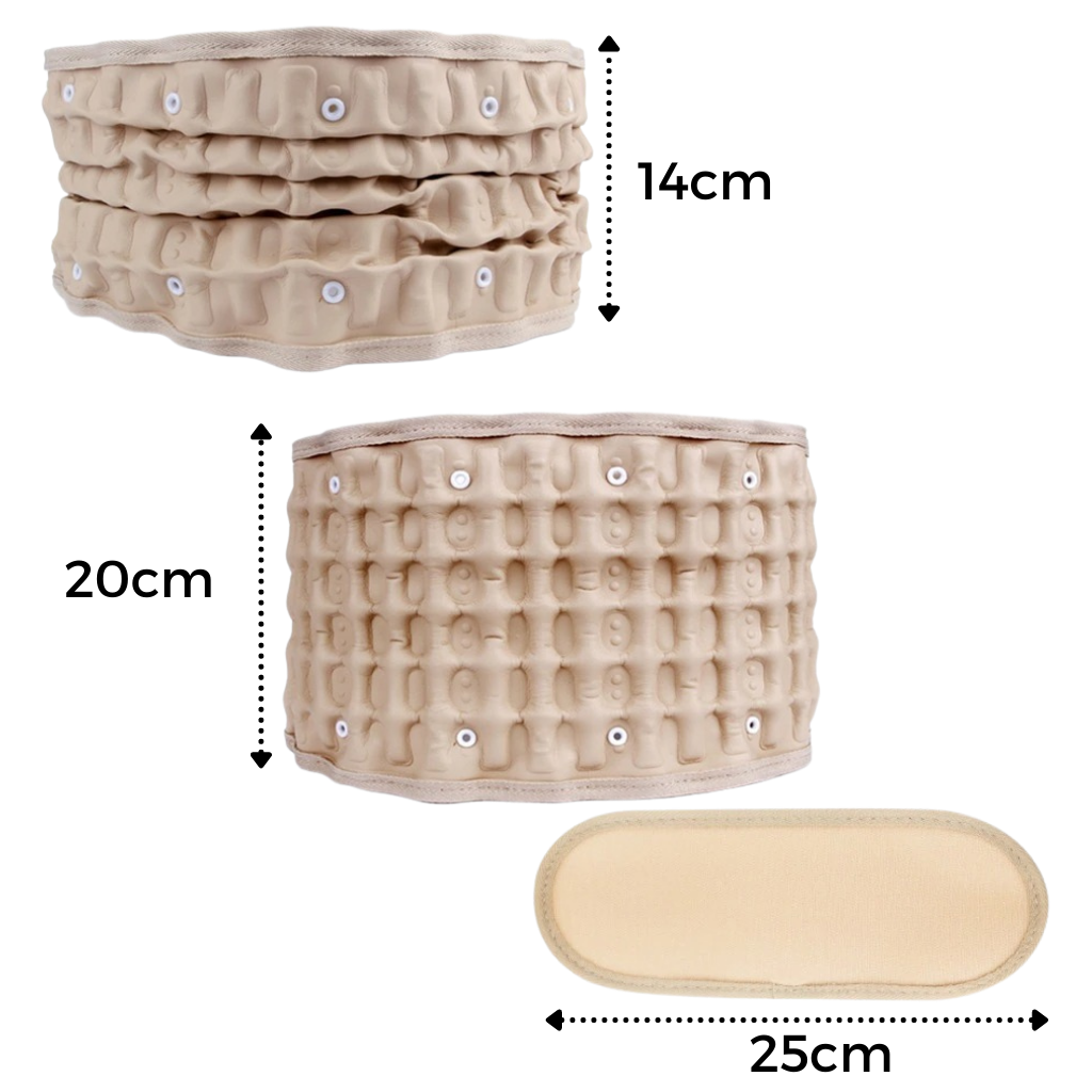 Ceinture gonflable de soutien lombaire par décompression