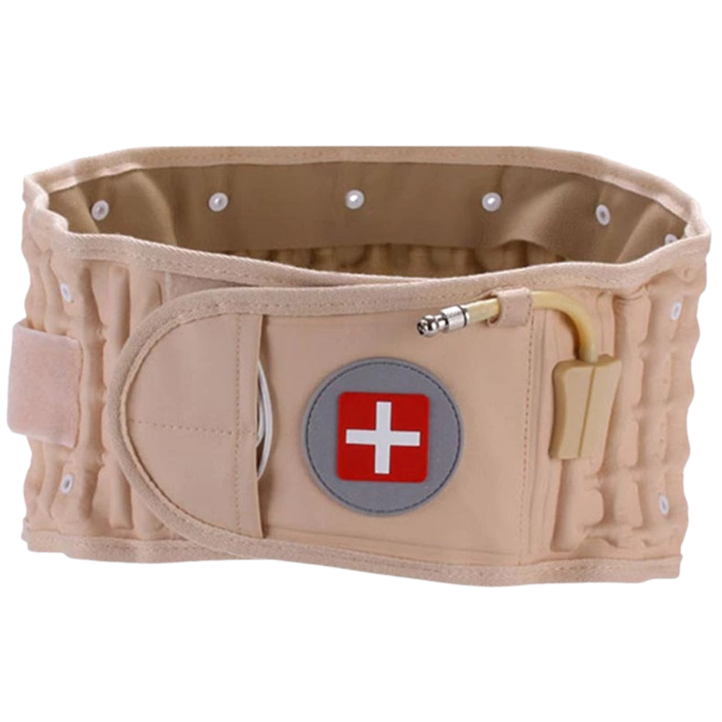 Ceinture gonflable de soutien lombaire par décompression