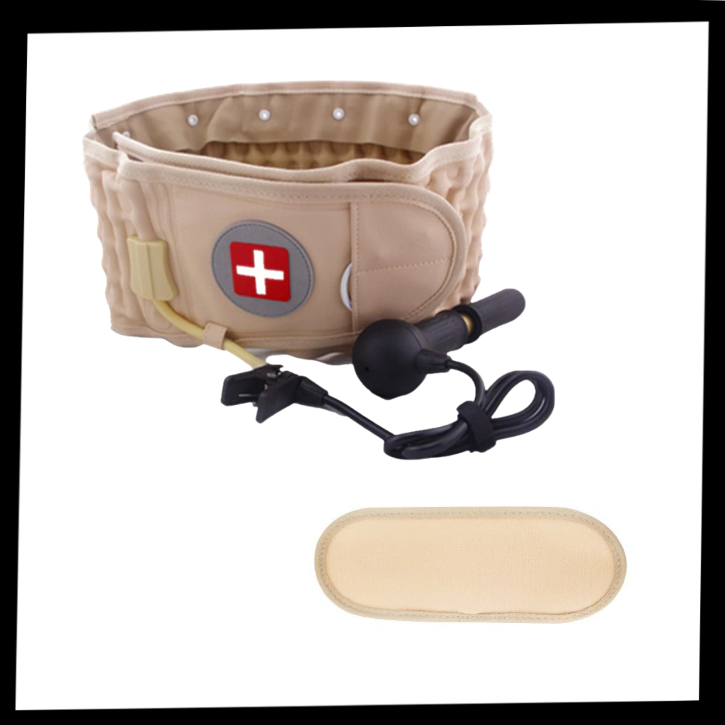 Ceinture gonflable de soutien lombaire par décompression