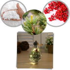 Ampoule Boule de Noël Transparente à LED