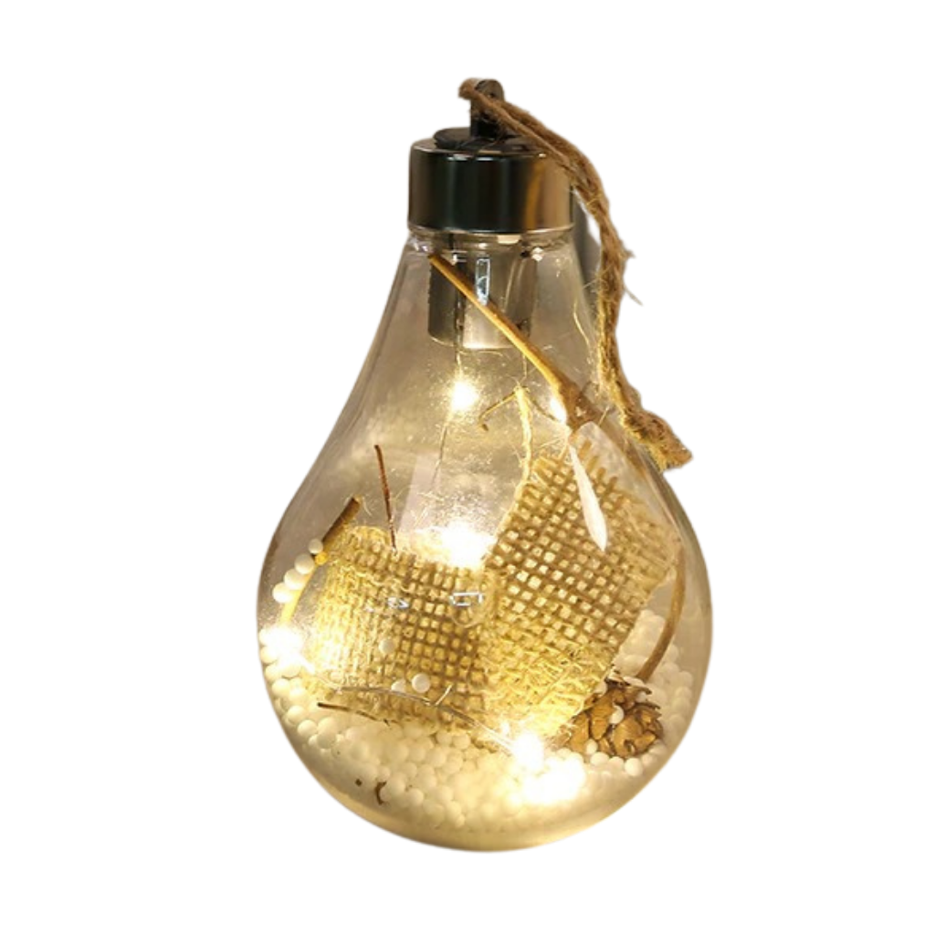 Ampoule Boule de Noël Transparente à LED