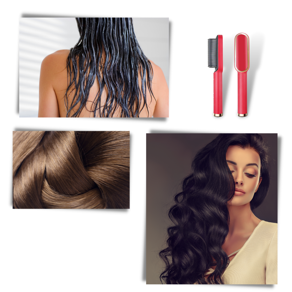 Brosse lissante électrique en céramique