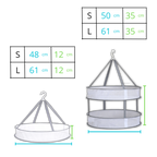 Séchoir en maille suspendu pour vêtements