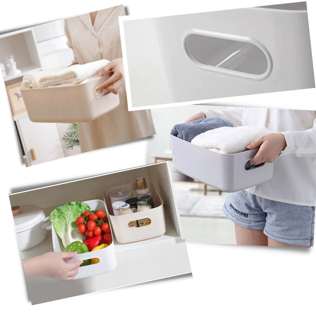 Panier de rangement polyvalent en plastique