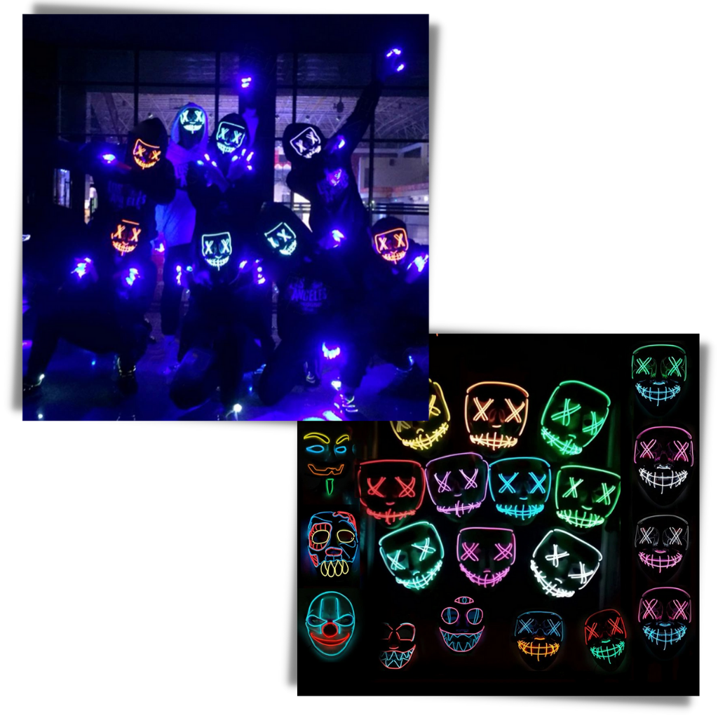Masque à néon LED