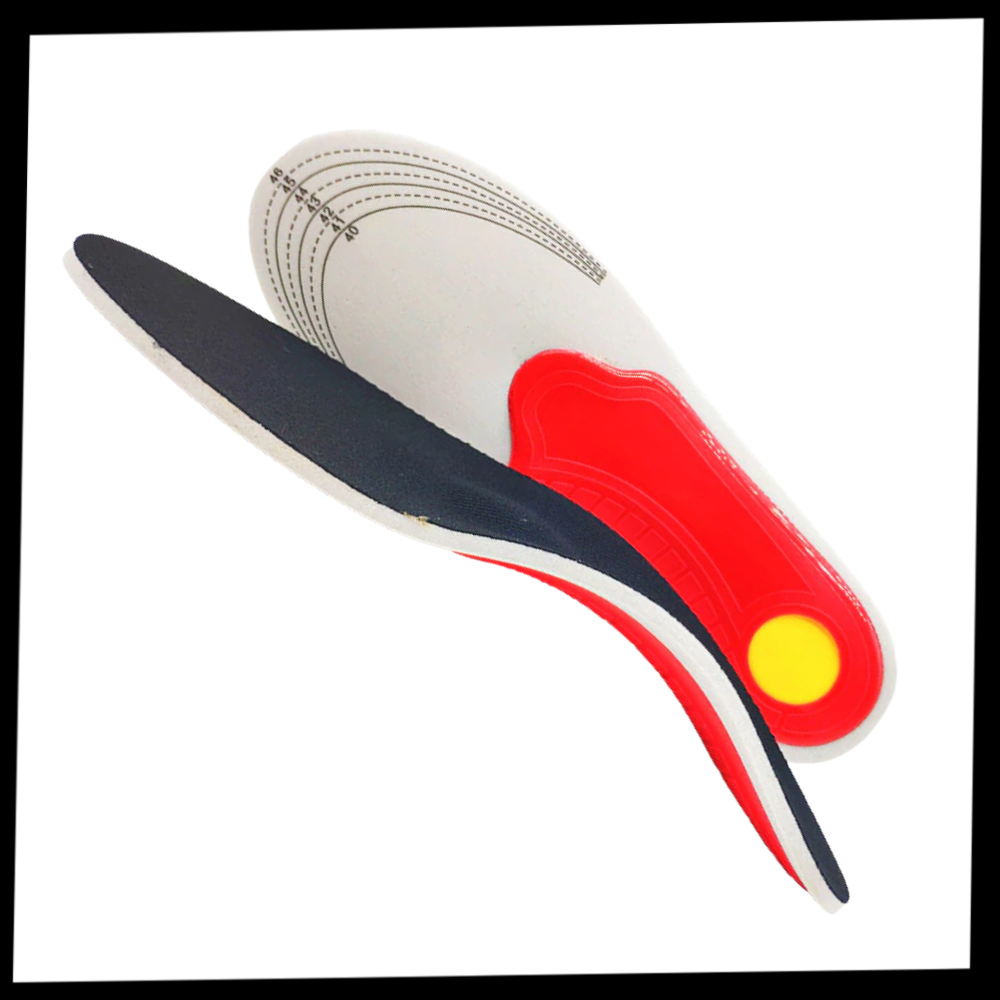 1 Paire de semelles orthopédiques fermes pour pieds plats