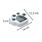 Lumière de chemin en forme d'empreinte de patte à énergie solaire