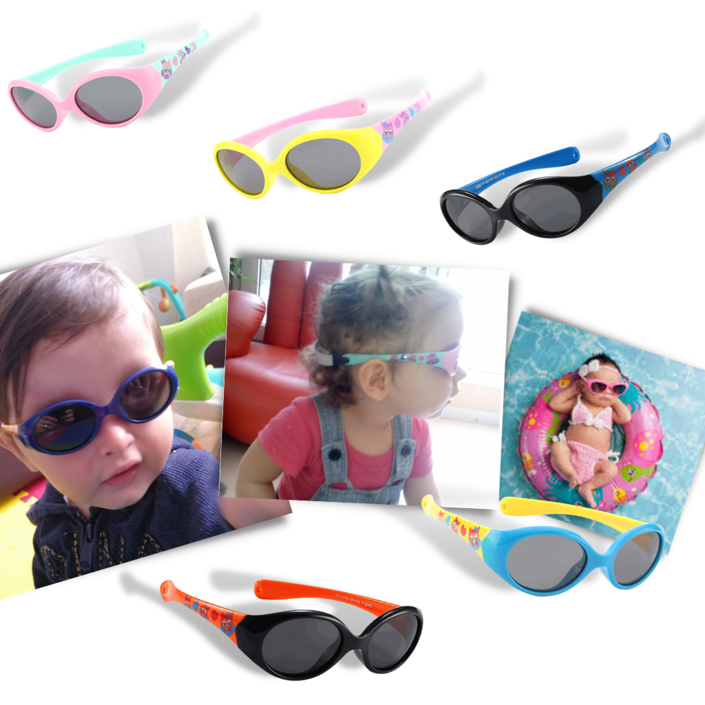Lunettes de soleil polarisées pour bébé avec sangle de 0 à 3 ans