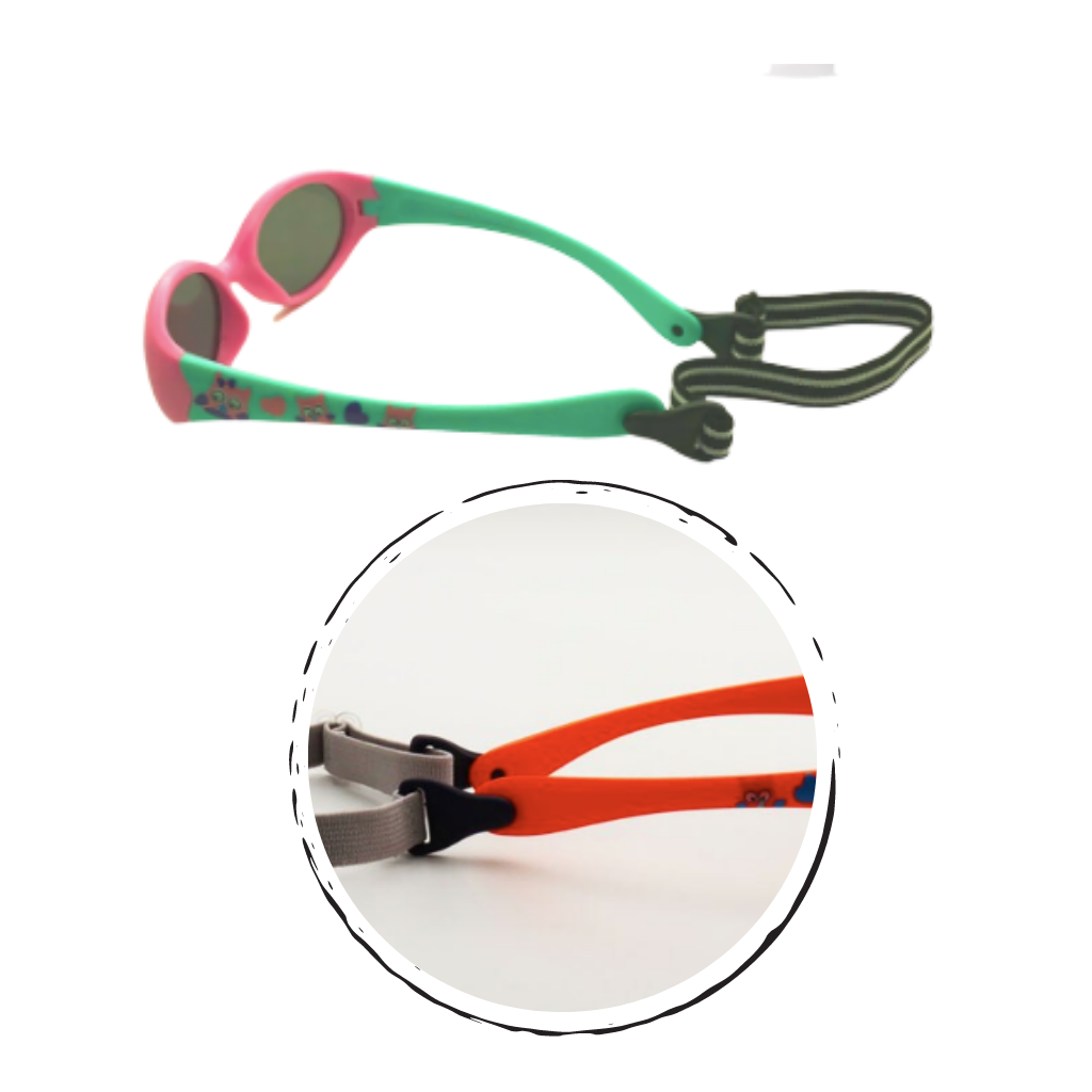 Lunettes de soleil polarisées pour bébé avec sangle de 0 à 3 ans