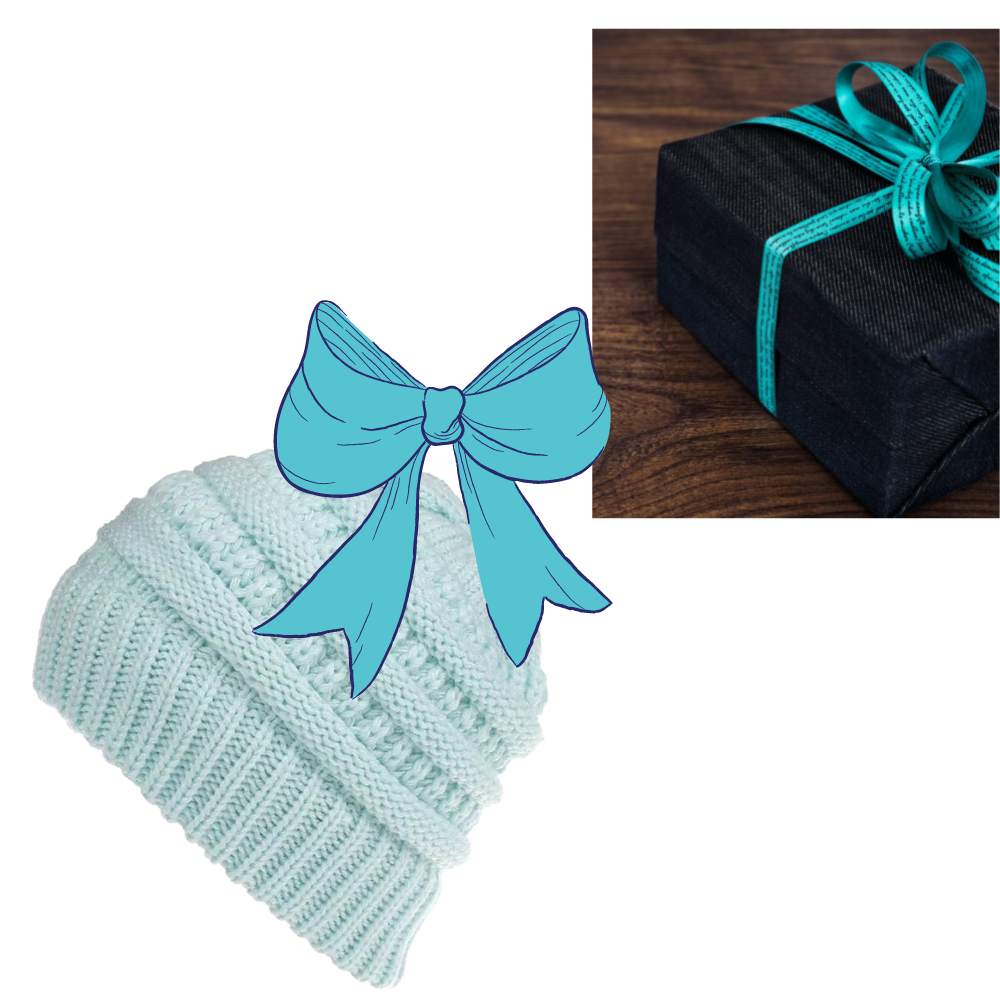 Bonnet à trou pour queue de cheval et chignon