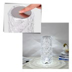 Lampe de luxe en cristal pour table