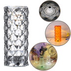 Lampe de luxe en cristal pour table