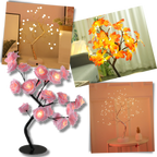 Lampe ravissante en forme de rosier