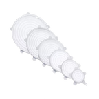 6 couvercles extensibles en silicone
