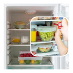 6 couvercles extensibles en silicone