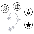 Paire de boucles d'oreilles à clip en zircone