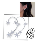 Paire de boucles d'oreilles à clip en zircone