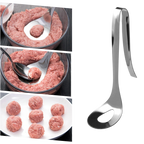 Cuillère à boulettes de viande en acier inoxydable