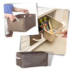 Panier à linge élégant avec poignées en corde