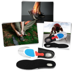 Semelles unisexes en gel pour chaussures de course