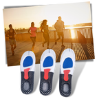 Semelles unisexes en gel pour chaussures de course