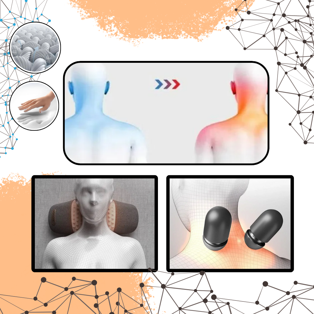 Coussin thermique anti-douleurs cervicales