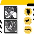 Antivol bloque disque en aluminium pour vélo