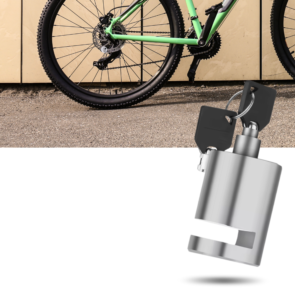 Antivol bloque disque en aluminium pour vélo