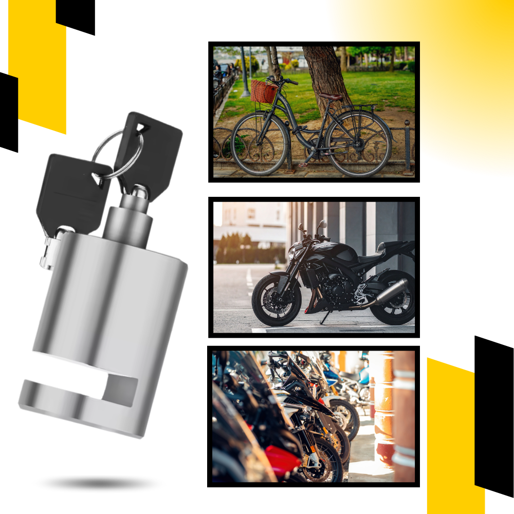 Antivol bloque disque en aluminium pour vélo